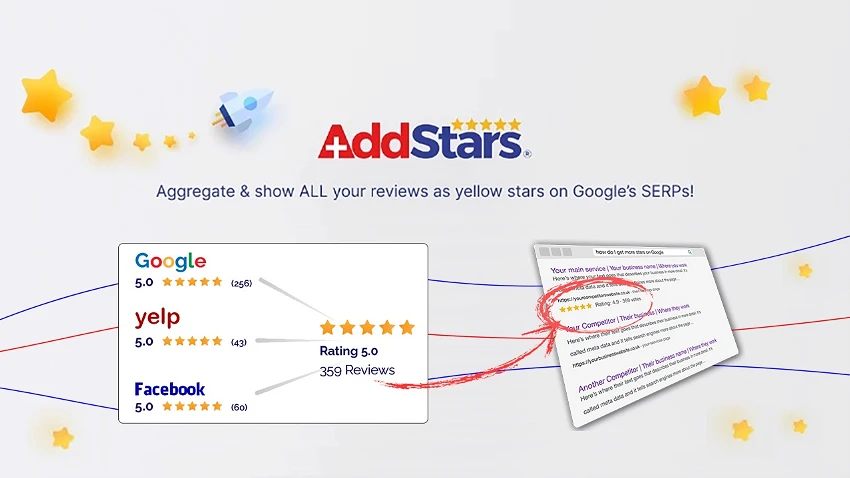 Aggregate and Show Reviews as Stars on Google