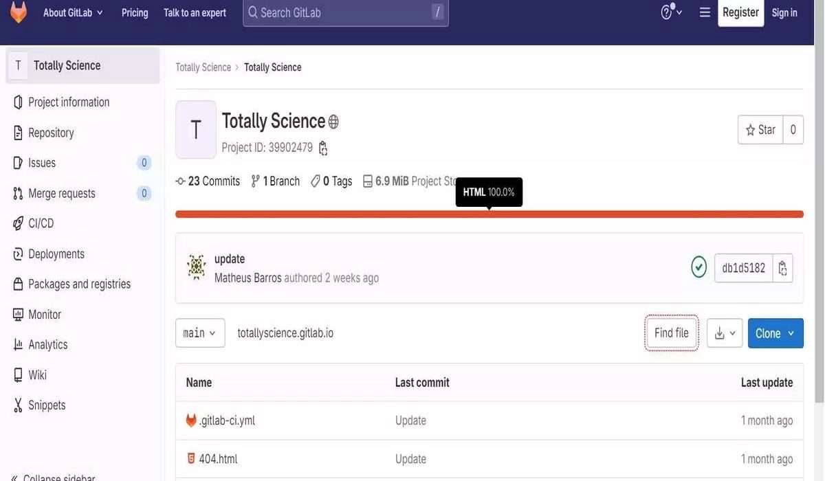 TotallyScience GitLab: A Free and Open Source DevOps Platform